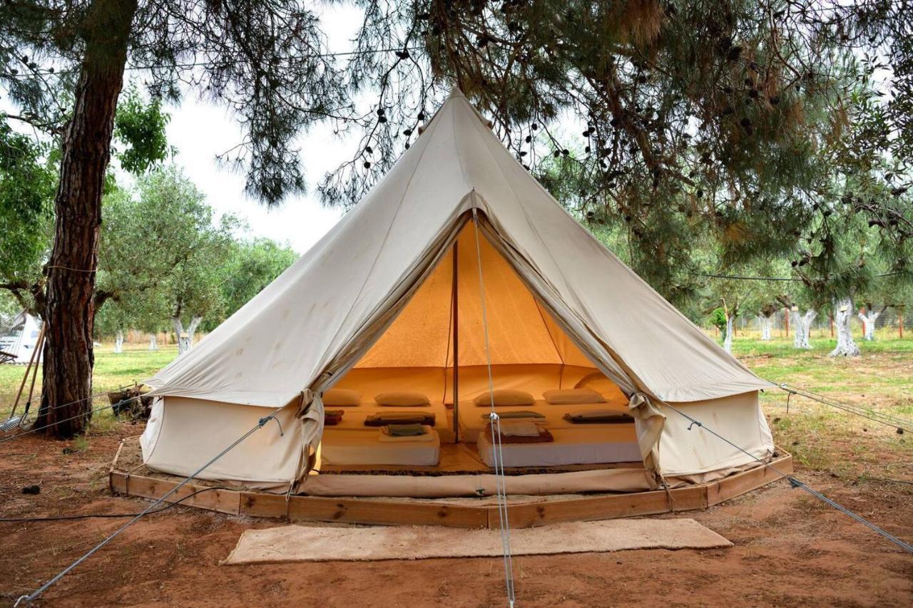 Glamping At A Lovely Tent In Skiaxtro- Marathopoli Villa Dış mekan fotoğraf