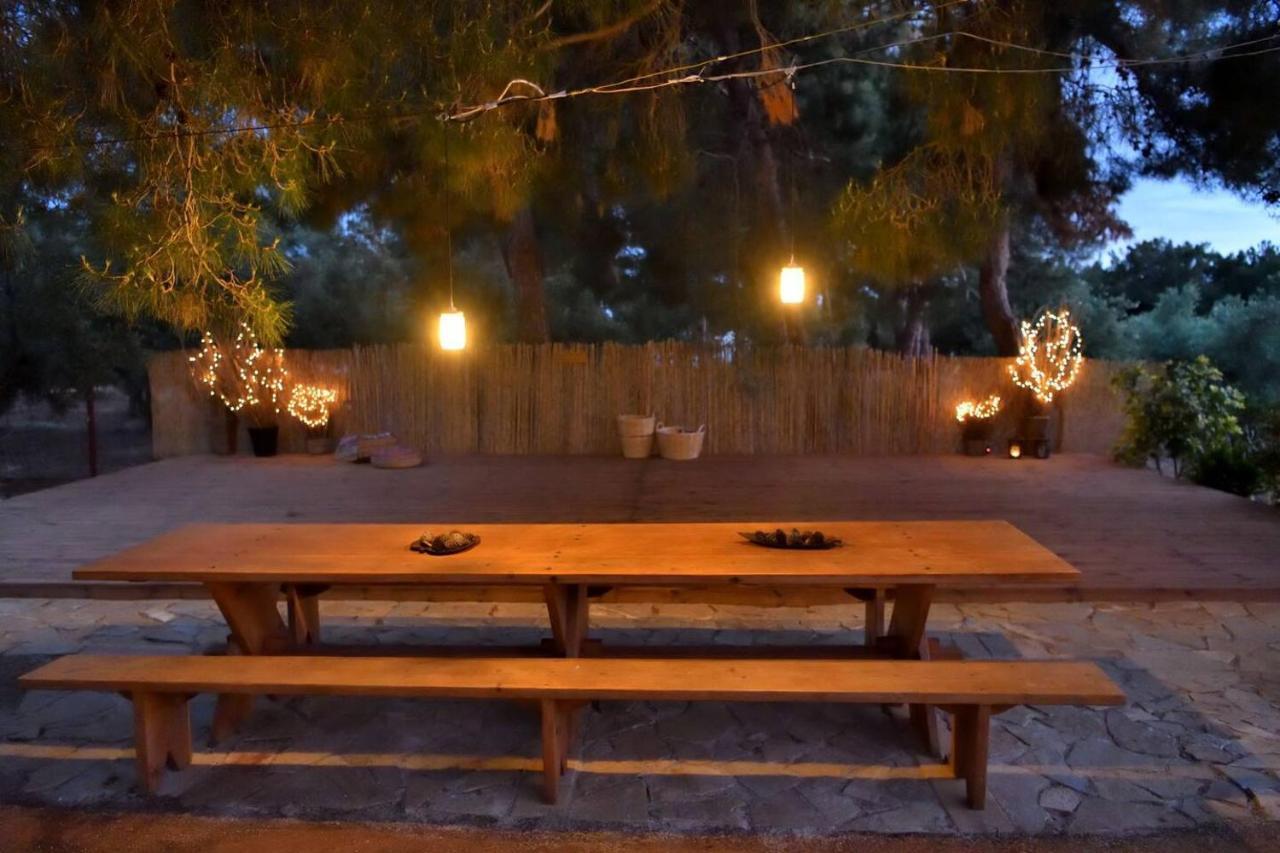 Glamping At A Lovely Tent In Skiaxtro- Marathopoli Villa Dış mekan fotoğraf