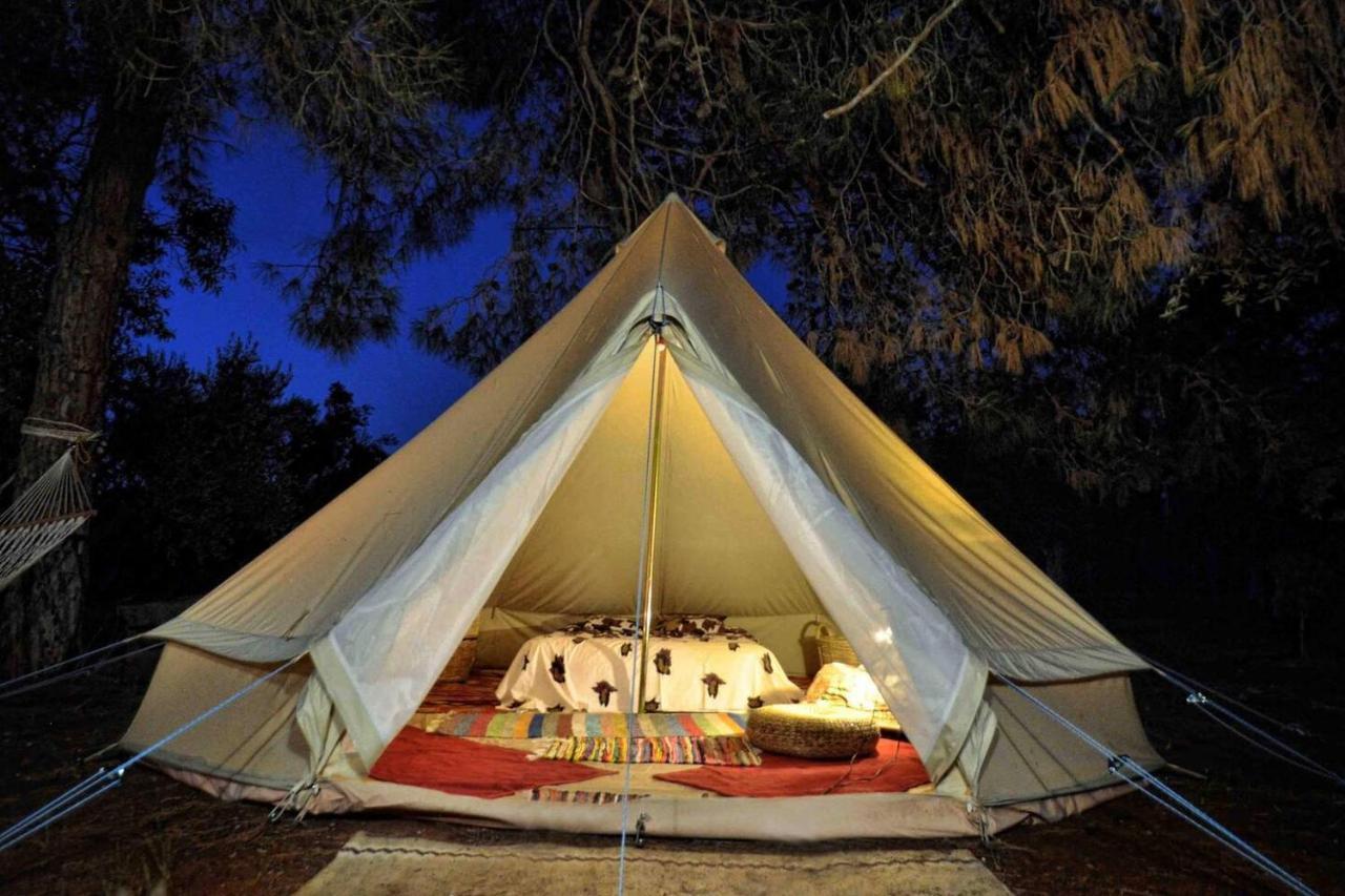 Glamping At A Lovely Tent In Skiaxtro- Marathopoli Villa Dış mekan fotoğraf