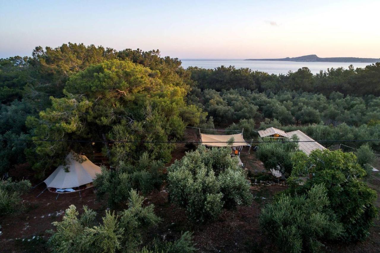 Glamping At A Lovely Tent In Skiaxtro- Marathopoli Villa Dış mekan fotoğraf