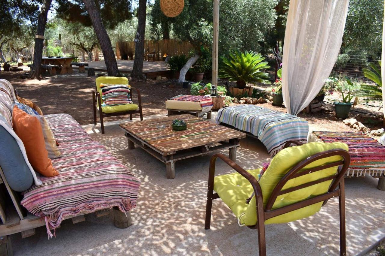 Glamping At A Lovely Tent In Skiaxtro- Marathopoli Villa Dış mekan fotoğraf