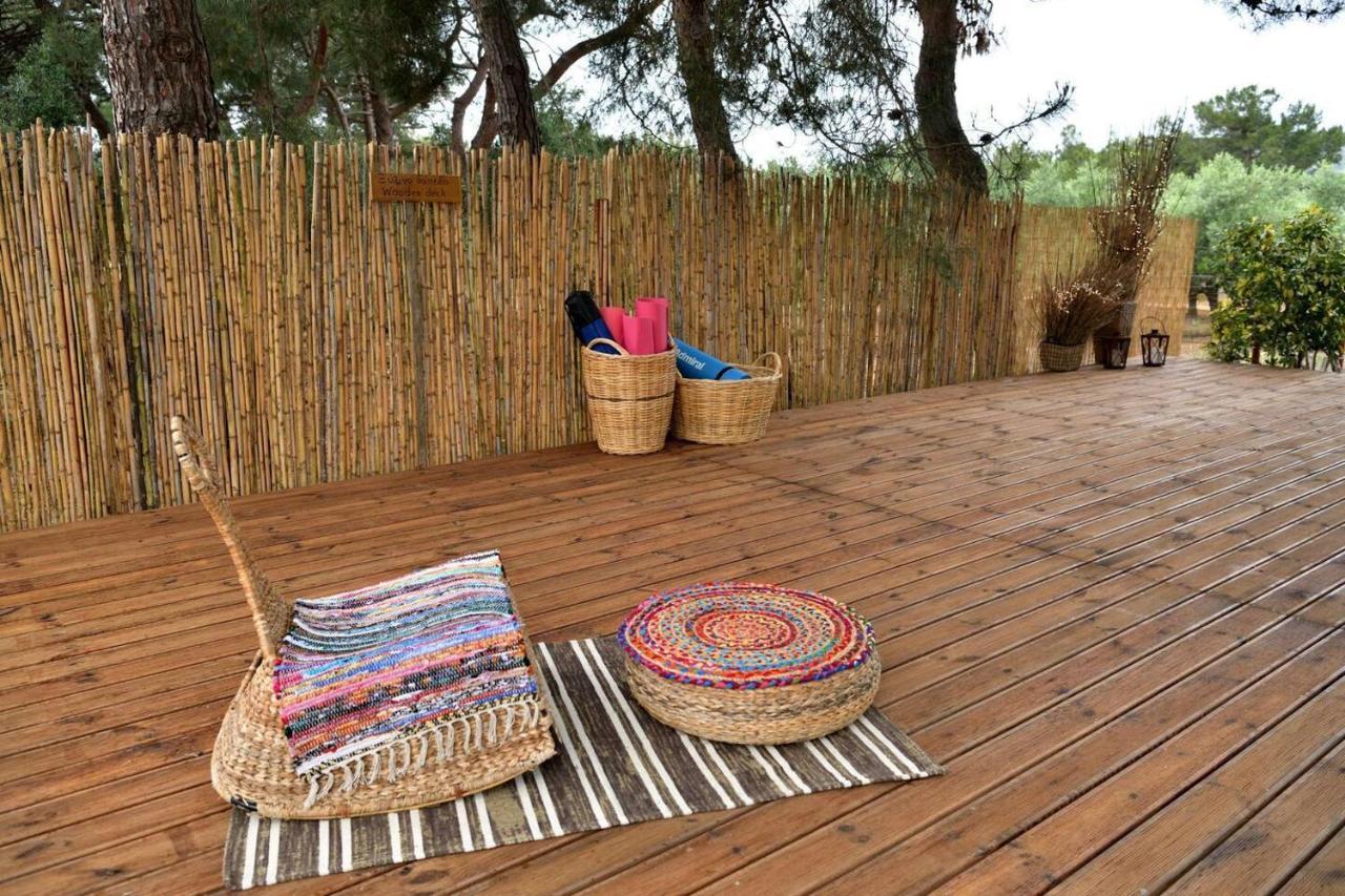Glamping At A Lovely Tent In Skiaxtro- Marathopoli Villa Dış mekan fotoğraf