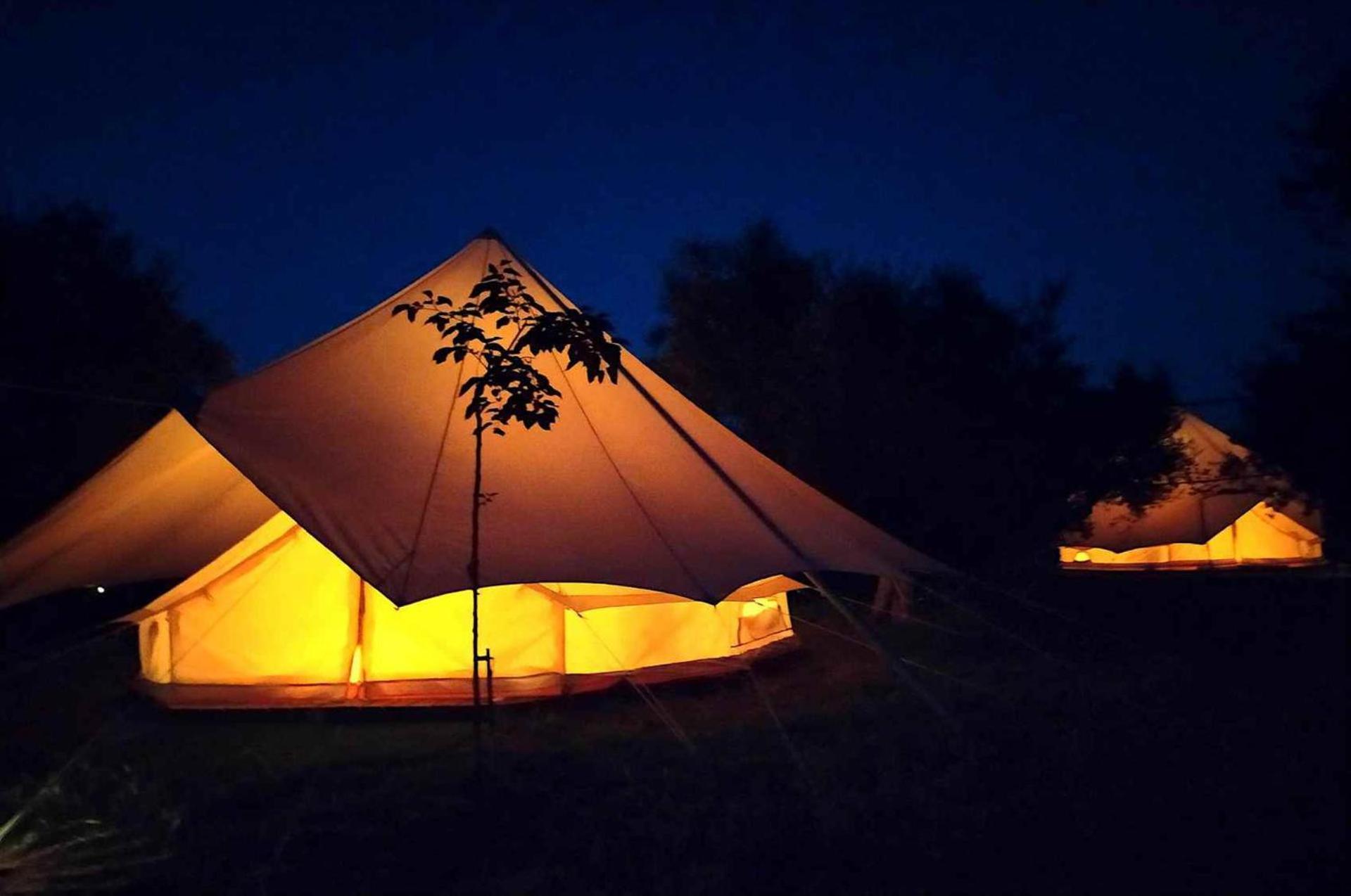 Glamping At A Lovely Tent In Skiaxtro- Marathopoli Villa Dış mekan fotoğraf