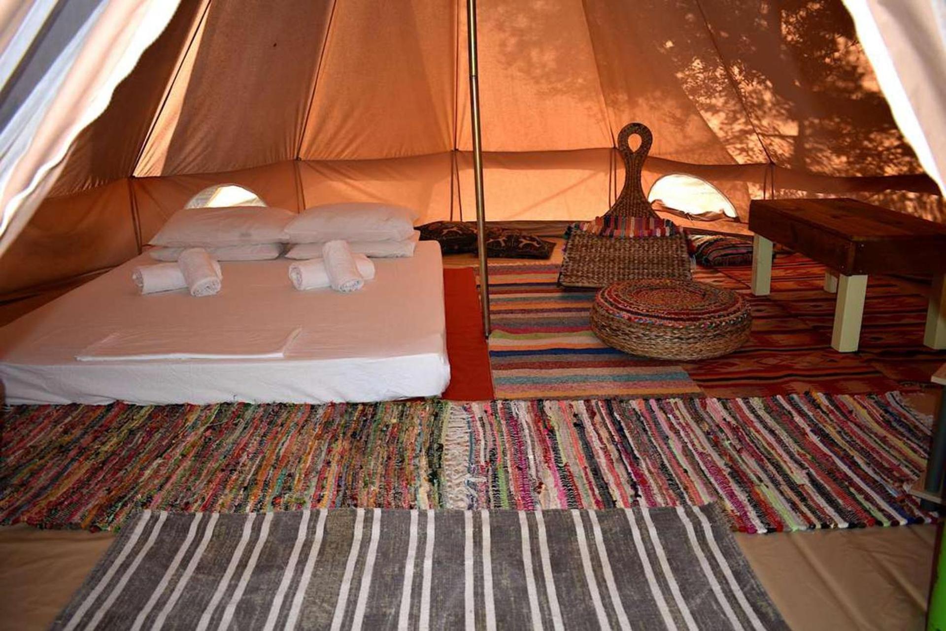 Glamping At A Lovely Tent In Skiaxtro- Marathopoli Villa Dış mekan fotoğraf